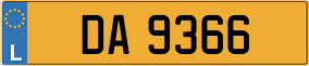 Truck License Plate